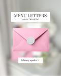 Menu Letters - April Edition